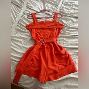 Orange H&M Romper with belt